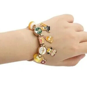 Gold Plated The Simpsons Character Homer Charm Bracelet